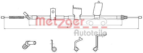 METZGER AUTOTEILE 17.0325 Cable Pull, parking brake