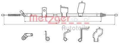Cable Pull, parking brake METZGER AUTOTEILE 17.0327