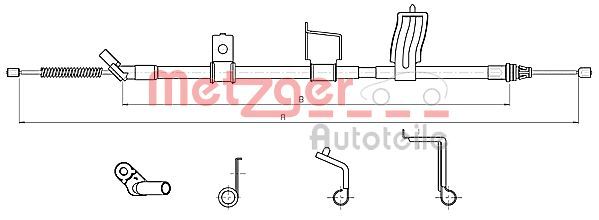 METZGER AUTOTEILE 17.0330 Cable Pull, parking brake