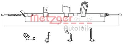 Cable Pull, parking brake METZGER AUTOTEILE 17.0330