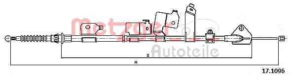 METZGER AUTOTEILE 17.1096 Cable Pull, parking brake