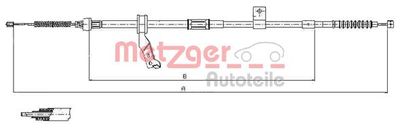 Cable Pull, parking brake METZGER AUTOTEILE 17.1483