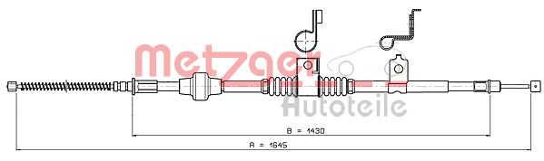 METZGER AUTOTEILE 17.2294 Cable Pull, parking brake