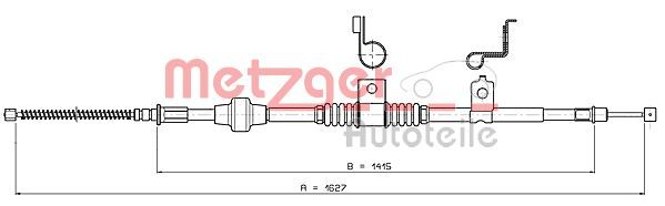 METZGER AUTOTEILE 17.2295 Cable Pull, parking brake