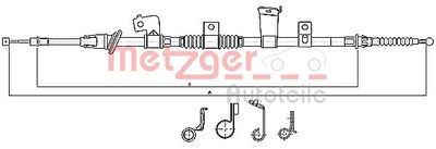 Cable Pull, parking brake METZGER AUTOTEILE 17.2299