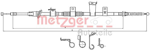 METZGER AUTOTEILE 17.2300 Cable Pull, parking brake