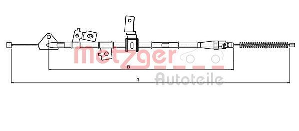 METZGER AUTOTEILE 17.5070 Cable Pull, parking brake