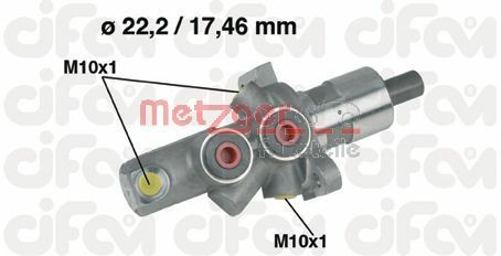 METZGER AUTOTEILE 202-175 Brake Master Cylinder