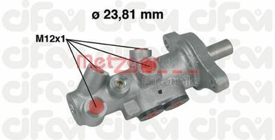 Brake Master Cylinder METZGER AUTOTEILE 202-295