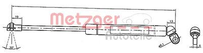 Gas Spring, boot/cargo area METZGER AUTOTEILE 2110331