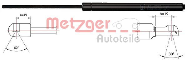 METZGER AUTOTEILE 2110421 Gas Spring, boot/cargo area