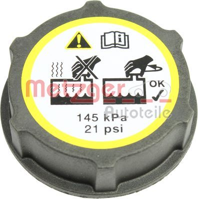 Cap, coolant tank METZGER AUTOTEILE 2140067
