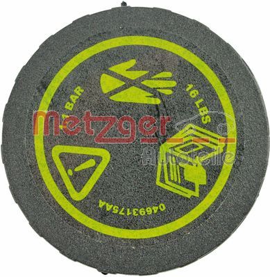 Cap, coolant tank METZGER AUTOTEILE 2140152
