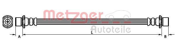 METZGER AUTOTEILE 4110056 Brake Hose