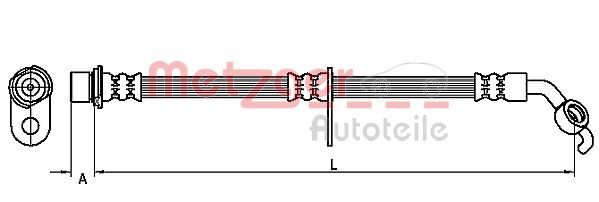 METZGER AUTOTEILE 4110098 Brake Hose