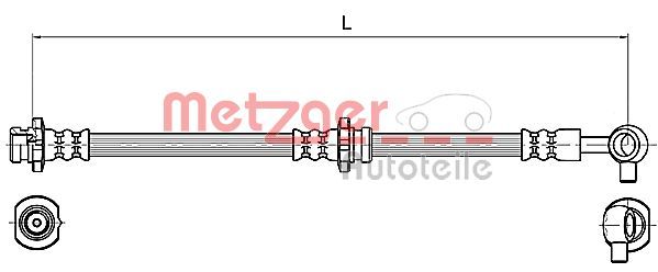 METZGER AUTOTEILE 4110131 Brake Hose