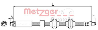 Brake Hose METZGER AUTOTEILE 4110143