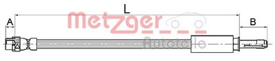 Brake Hose METZGER AUTOTEILE 4110145
