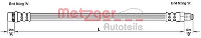Brake Hose METZGER AUTOTEILE 4110212
