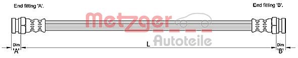 METZGER AUTOTEILE 4110215 Brake Hose
