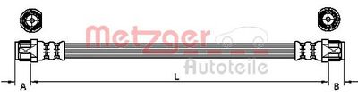 Brake Hose METZGER AUTOTEILE 4110224