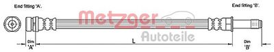 Brake Hose METZGER AUTOTEILE 4110231