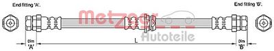 Brake Hose METZGER AUTOTEILE 4110248
