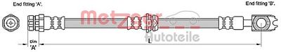 Brake Hose METZGER AUTOTEILE 4110259