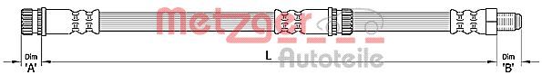 METZGER AUTOTEILE 4110266 Brake Hose