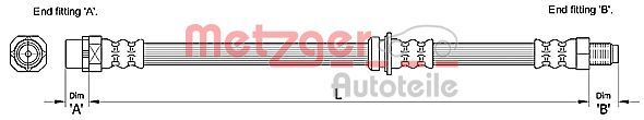METZGER AUTOTEILE 4110269 Brake Hose