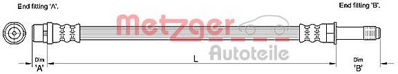 METZGER AUTOTEILE 4110278 Brake Hose