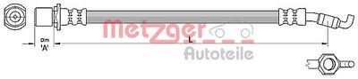 Brake Hose METZGER AUTOTEILE 4110286