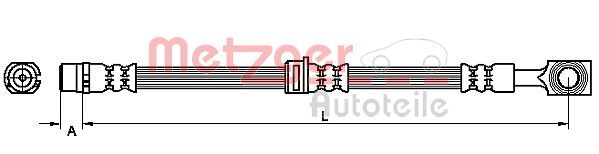 METZGER AUTOTEILE 4110314 Brake Hose