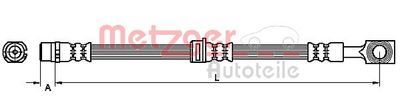 Brake Hose METZGER AUTOTEILE 4110314