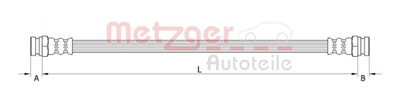 METZGER AUTOTEILE 4110320 Brake Hose