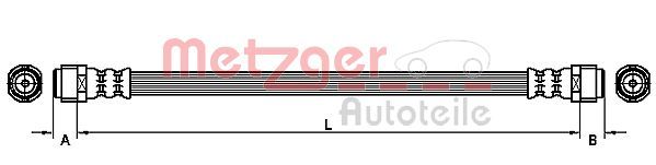 METZGER AUTOTEILE 4110360 Brake Hose