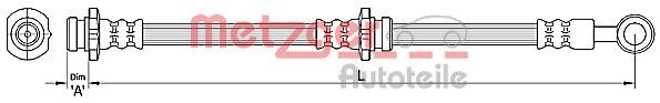 METZGER AUTOTEILE 4110385 Brake Hose
