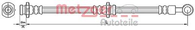 Brake Hose METZGER AUTOTEILE 4110385
