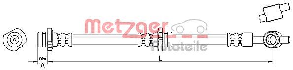 METZGER AUTOTEILE 4110387 Brake Hose