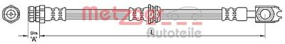 Brake Hose METZGER AUTOTEILE 4110439