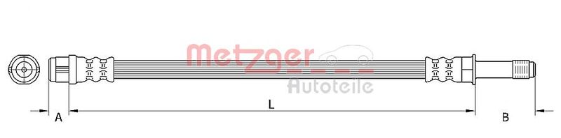 METZGER AUTOTEILE 4110443 Brake Hose