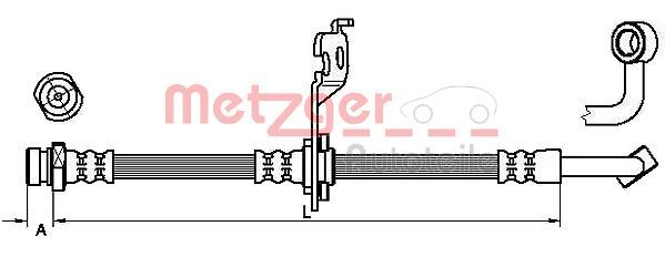 METZGER AUTOTEILE 4110453 Brake Hose