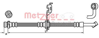 Brake Hose METZGER AUTOTEILE 4110453
