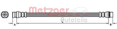 Brake Hose METZGER AUTOTEILE 4110457