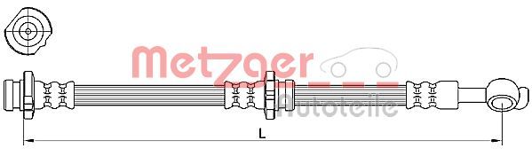 METZGER AUTOTEILE 4110471 Brake Hose