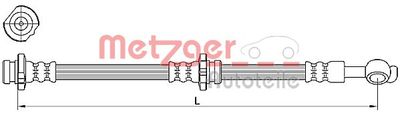 Brake Hose METZGER AUTOTEILE 4110471