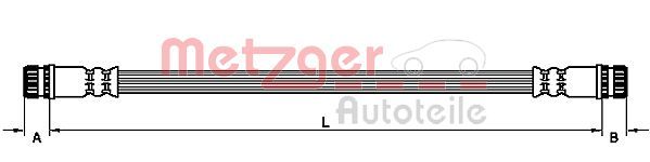 METZGER AUTOTEILE 4110474 Brake Hose