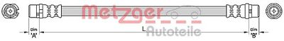 Brake Hose METZGER AUTOTEILE 4110480