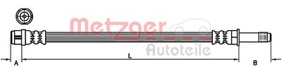 Brake Hose METZGER AUTOTEILE 4110482