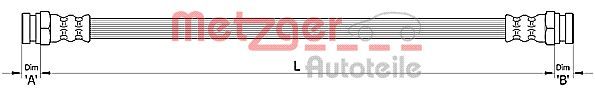 METZGER AUTOTEILE 4110485 Brake Hose